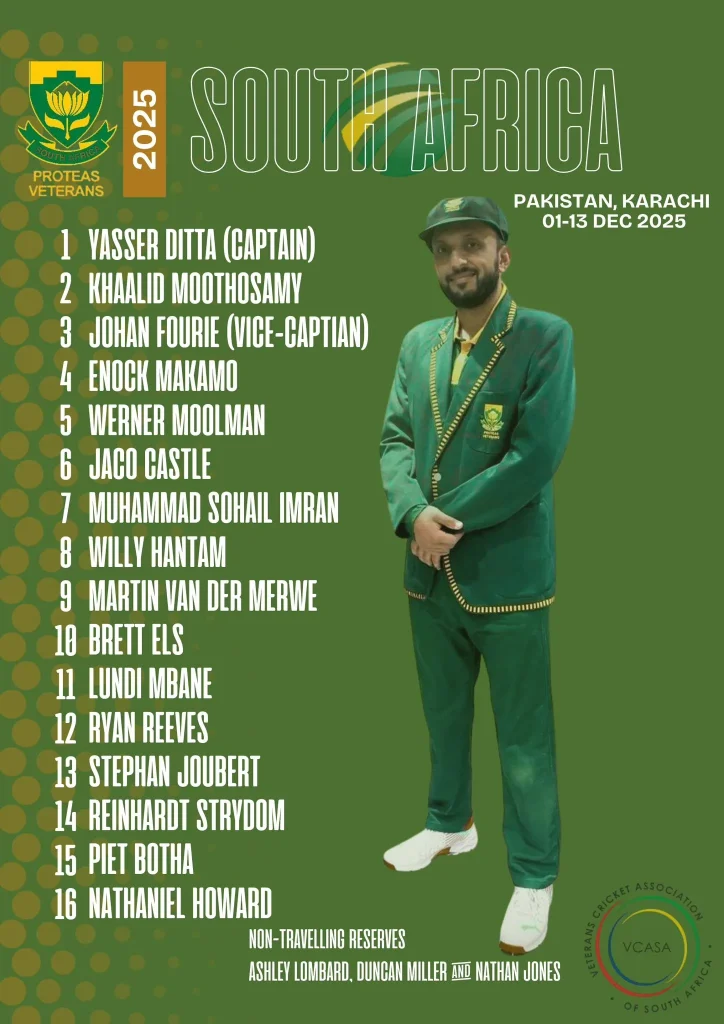 South Africa Squad For IMC Over 40s T20 World Cup: SA Players List
