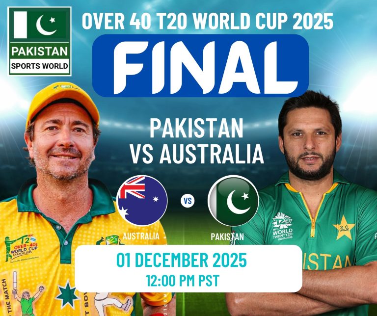 Pakistan vs Australia Highlights Final IMC Over 40s T20 World Cup 2025